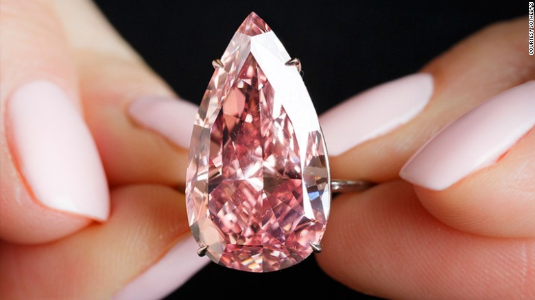 Unique Pink 15.38 Carat Diamond Sells for $42.8 Million in New World Record